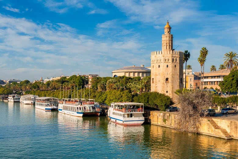 Torre del Oro and the Guadalquivir River in Seville