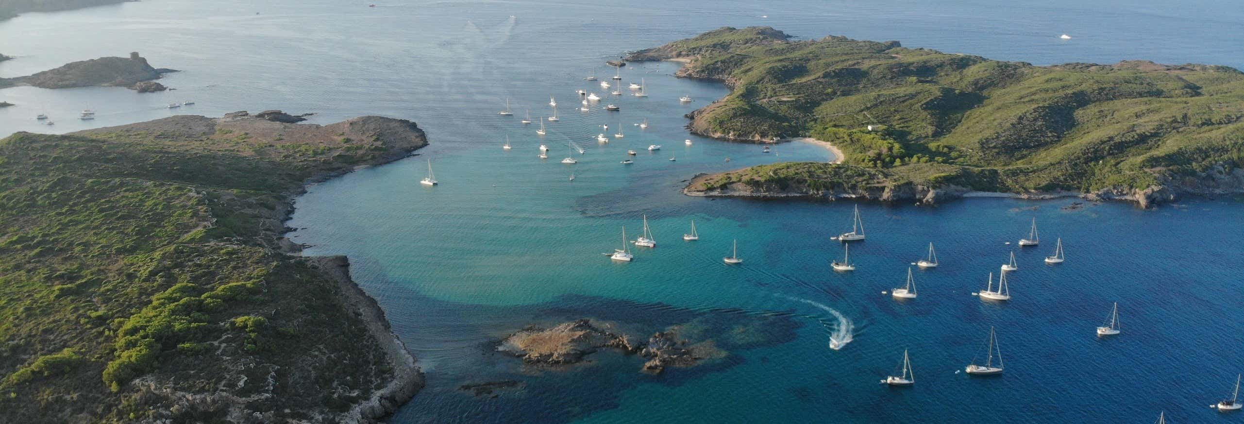 Transfer de lancha até a ilha de Colom saindo de Es Grau