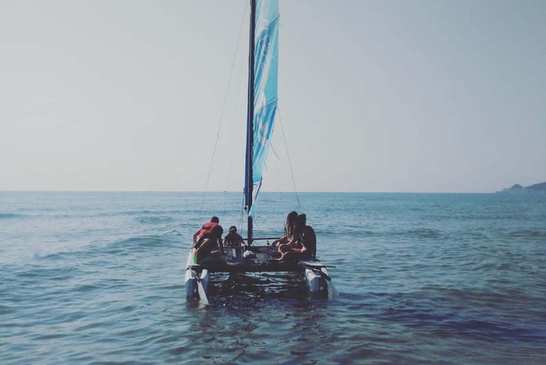Sailing along the Costa Brava
