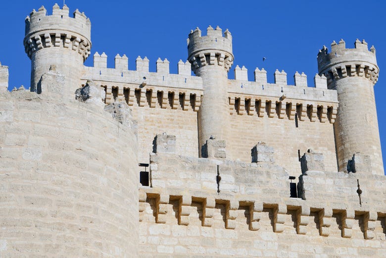 The facade of Fuensaldana castle