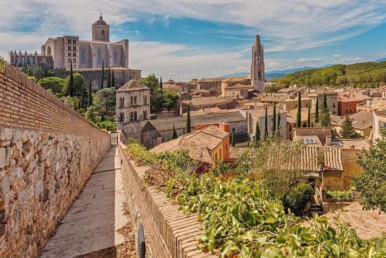 Vistas do centro antigo de Girona