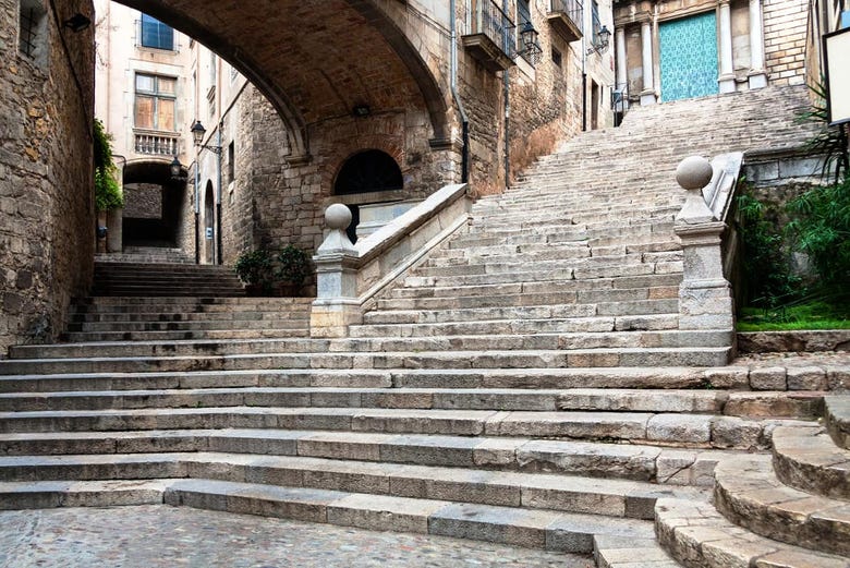 Steps in the Jewish Quarter of Girona