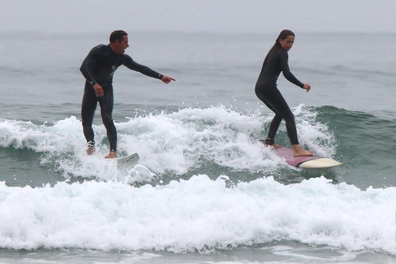Aprendiendo a surfear