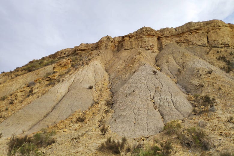 Rock formations in Tabernas Desert