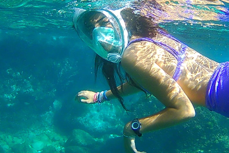 Snorkelling at La Rijana Beach