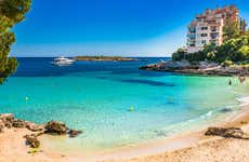 Excursão à praia de Ses Illetes de catamarã