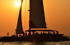 Catamaran ride at sunset