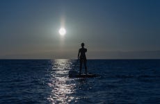 Night paddle surfing tour from Granadella beach