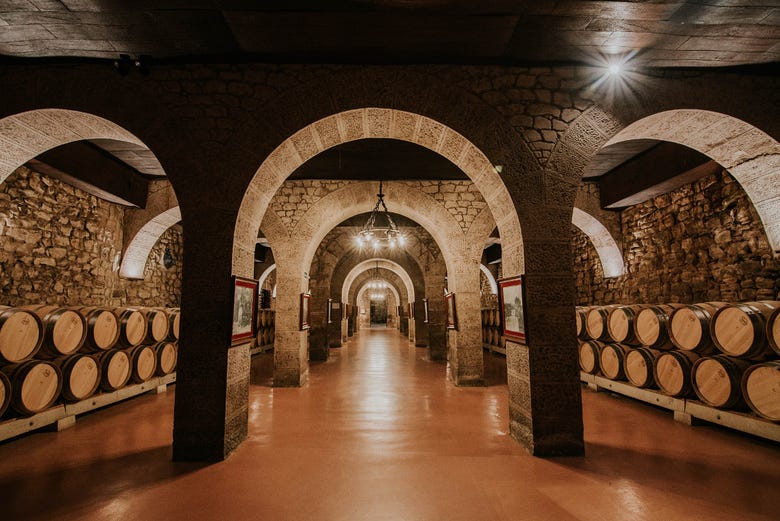 Inside the winery