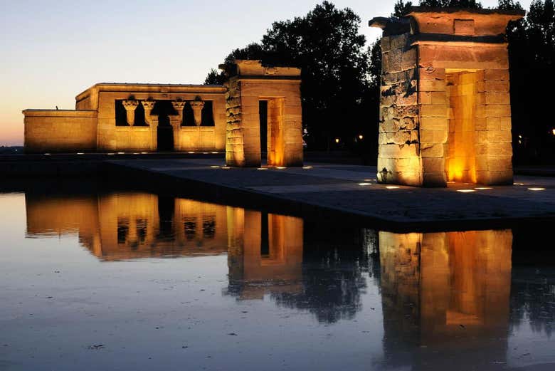 Atardecer en el Templo de Debod