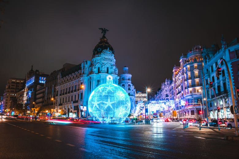 Le luci natalizie di Madrid
