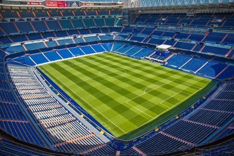Bird's eye view of the stadium