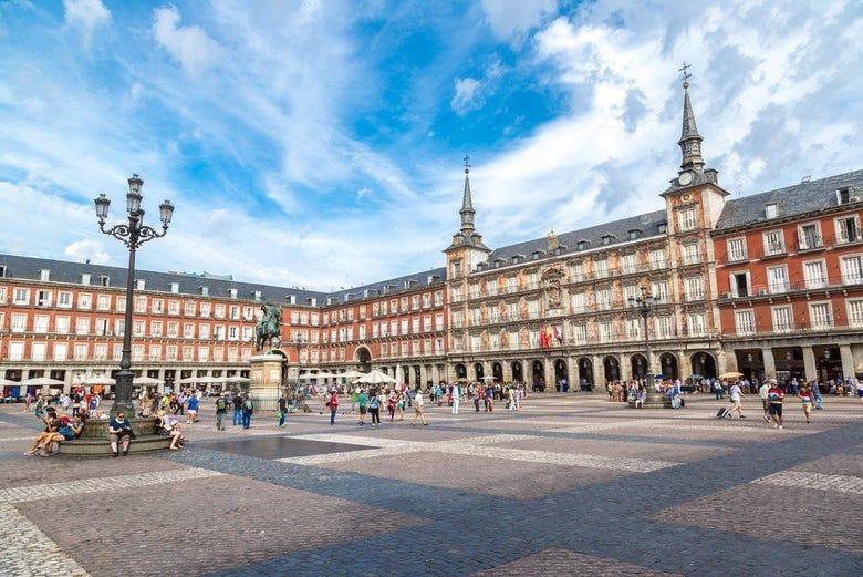 La plaza Mayor, la place la plus historique de Madrid