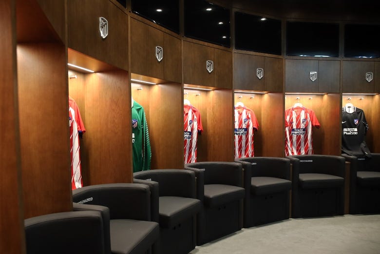 Visitez les vestiaires de l'Atletico Madrid 