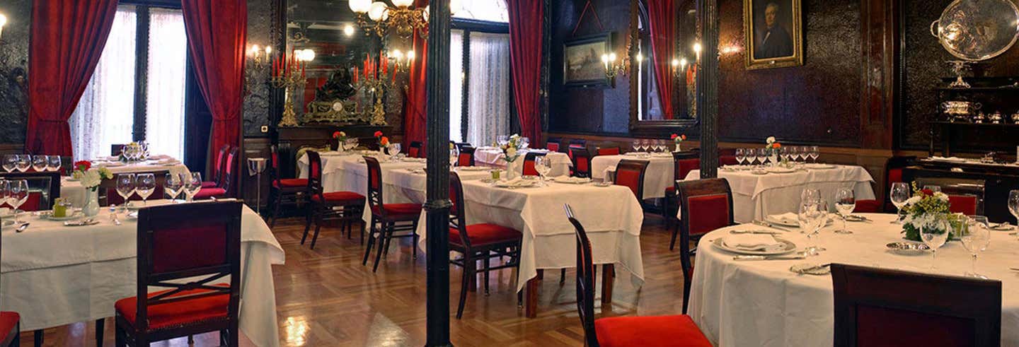Cena en el restaurante Lhardy