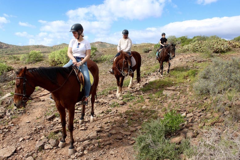 Paseando a caballo por Gran Canaria
