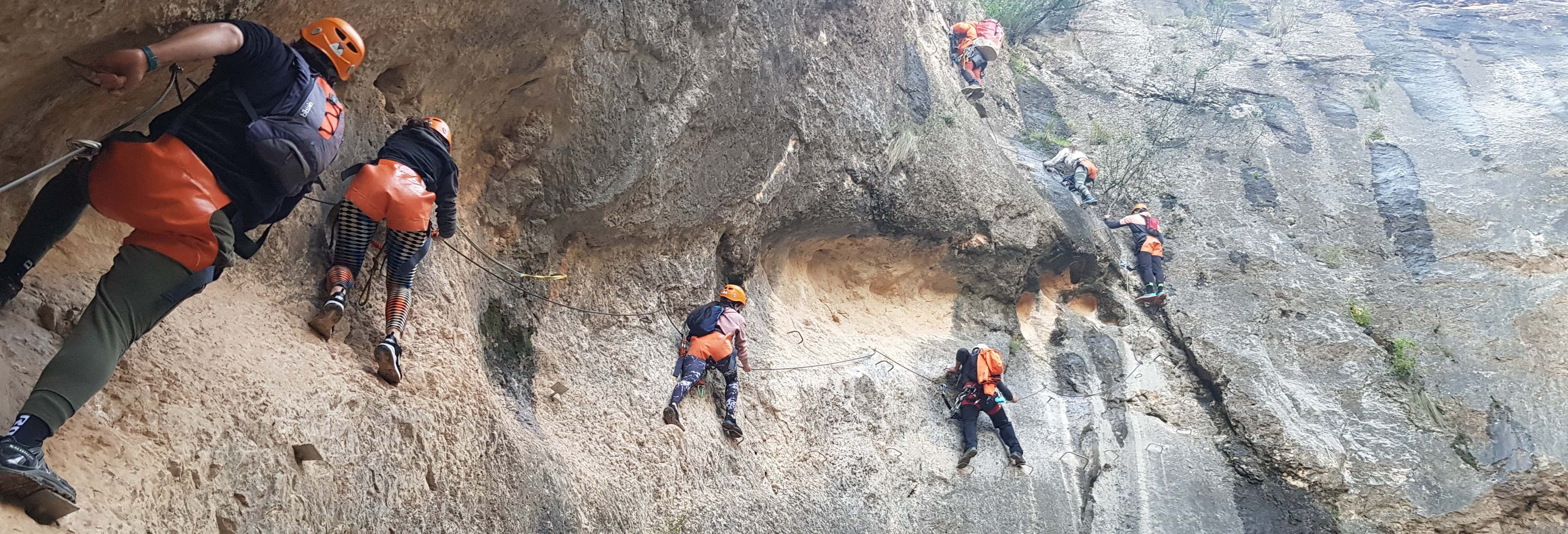 Vía ferrata del Ciervo desde Mula Vía ferrata del Ciervo desde Mula
