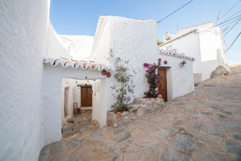 Typical whitewashed houses in Comares