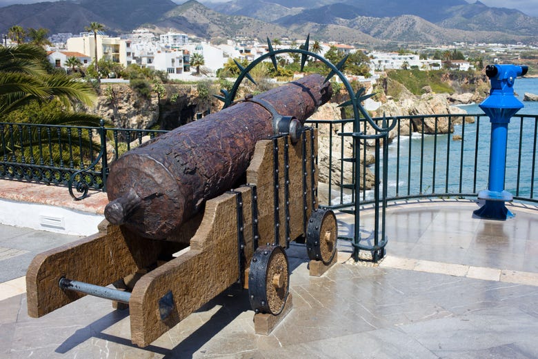 A cannon on the Balcony of Europe