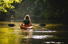 Descida do rio Oria de caiaque ou paddle surf