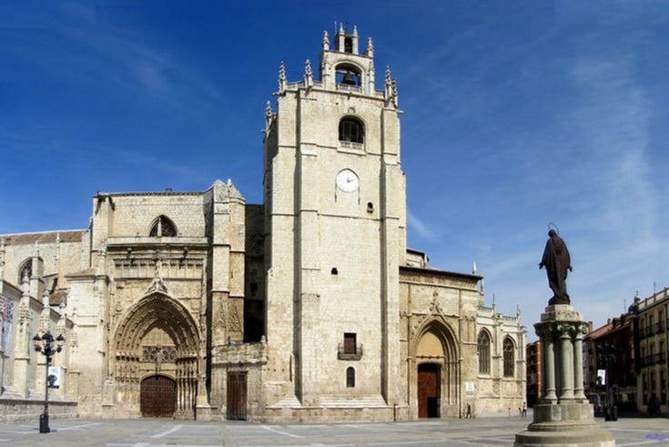 Fachada de la catedral de Palencia