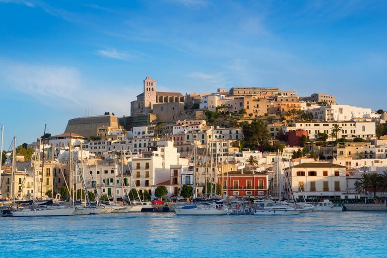 Vue panoramique depuis Ibiza Capitale