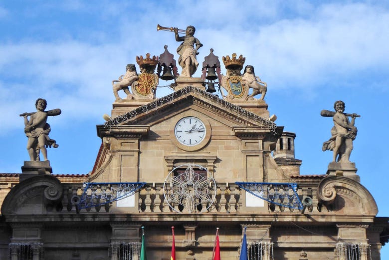 Detalle del Ayuntamiento de Pamplona