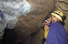 Espeleología en la cueva del Nozal
