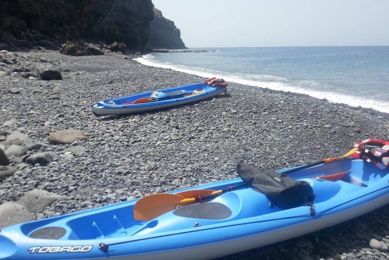 Kayaks à Playa Santiago