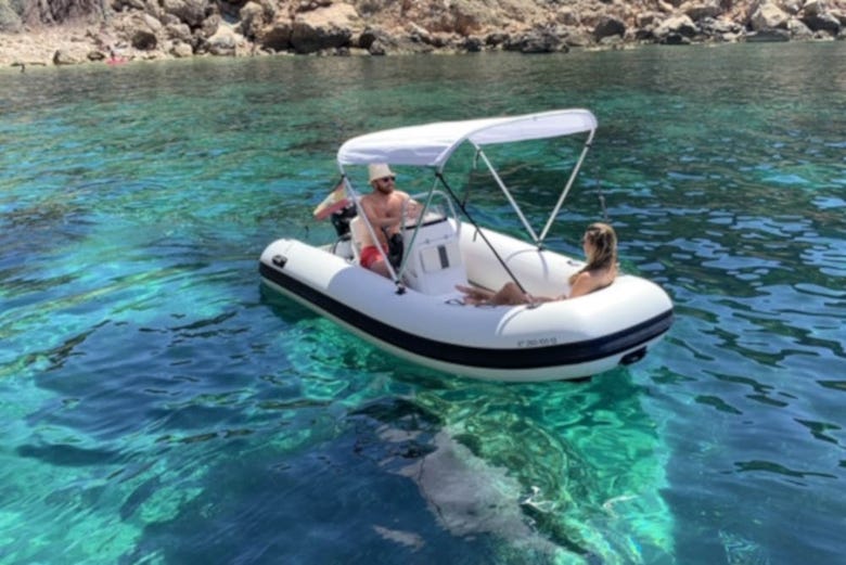 Cruising the coast of Mallorca