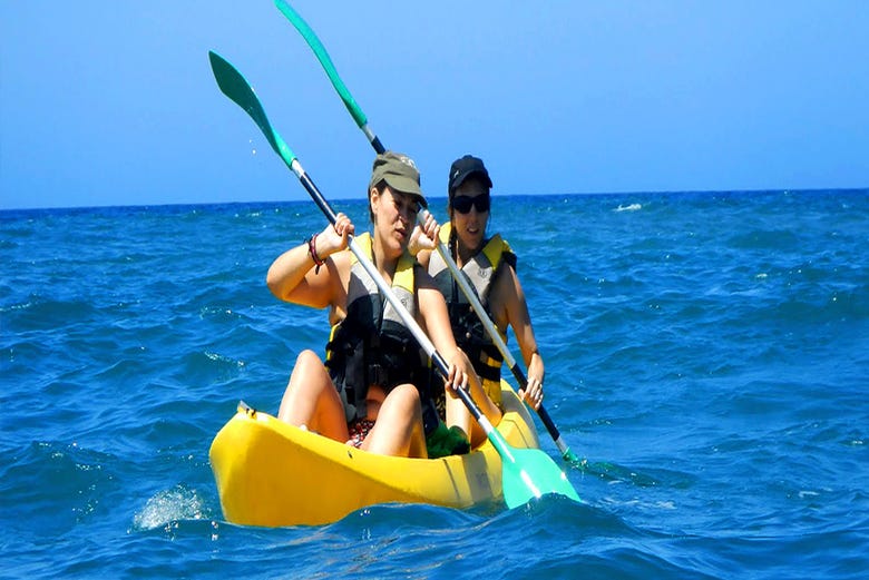 Kayak au sud de Grande Canarie