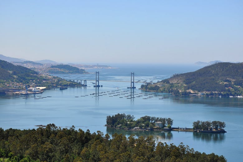 Vista sull'estuario di Vigo