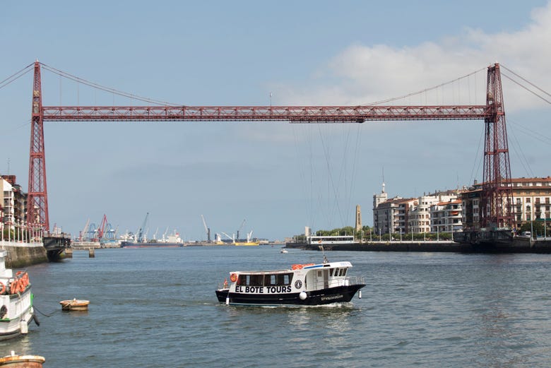 Pont suspendu qui relie Getxo avec Portugalete