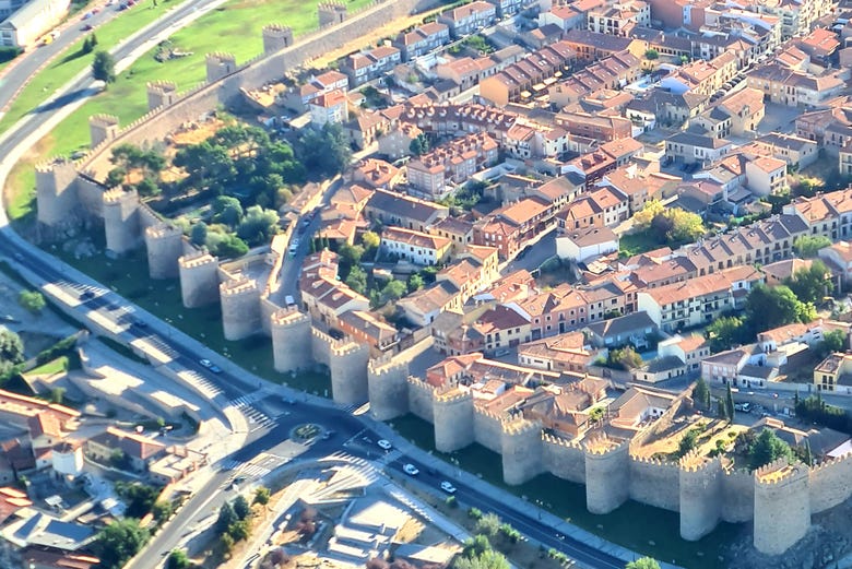 Vista de Ávila desde el aire