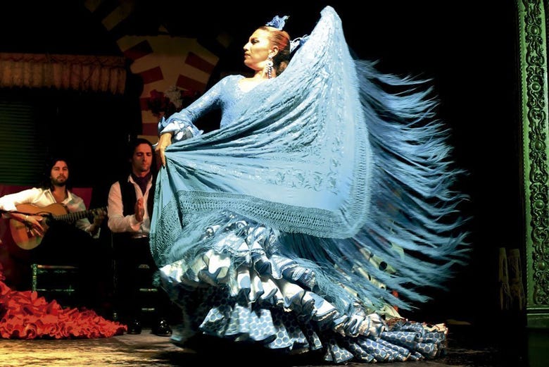 Espetáculo flamenco no El Palacio Andaluz