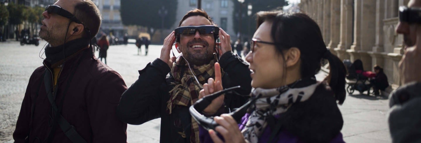 Tour por Sevilha com óculos de realidade virtual