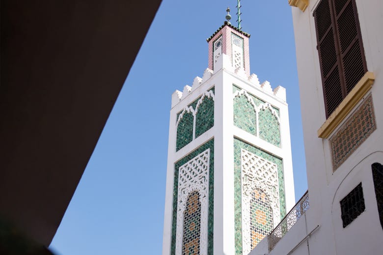 Marvel at the minaret of the main mosque in the city