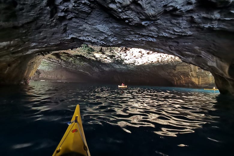 Kayaking in Cueva Bonita