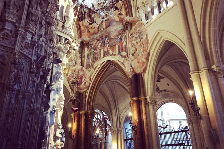 L'intérieur de la cathédrale de Tolède