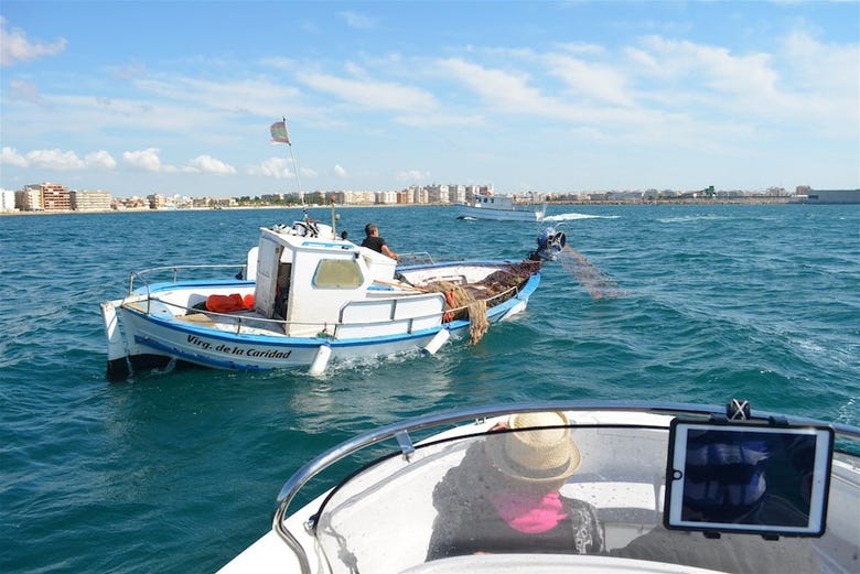 Boats in the bay of Torrevieja