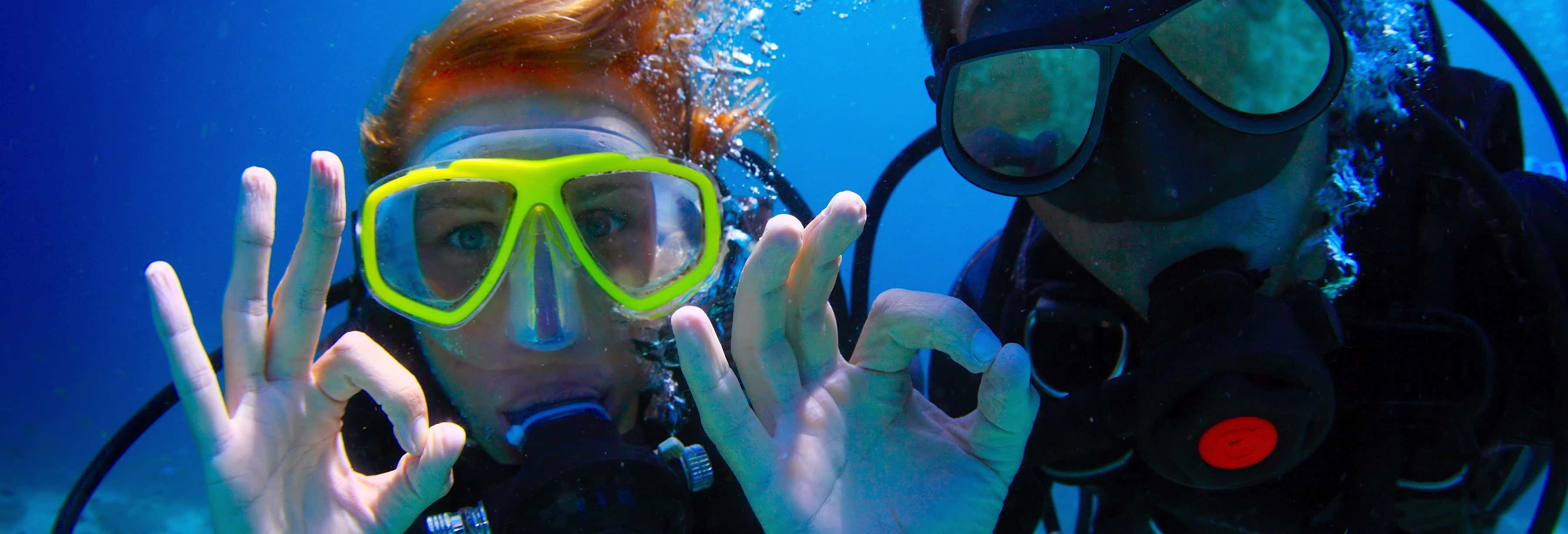 Buceo en la playa de la Mar Menuda