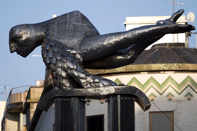 Estatua del sireno en Vigo
