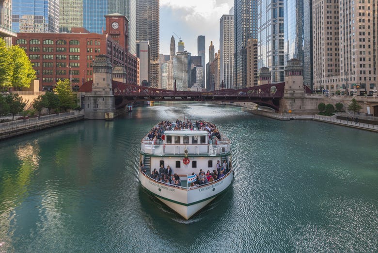 Navegando por el río Chicago