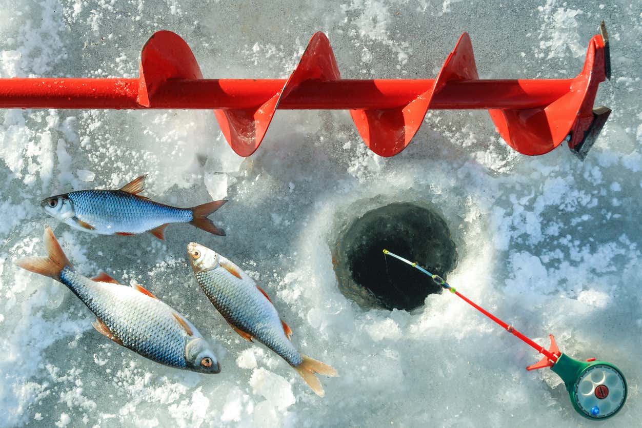 Pesca en el hielo en Fairbanks