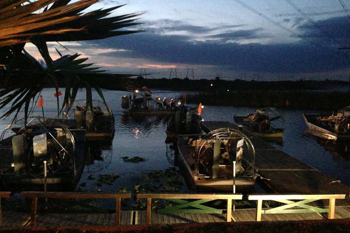 Paseo nocturno en aerodeslizador por los Everglades desde Fort Lauderdale
