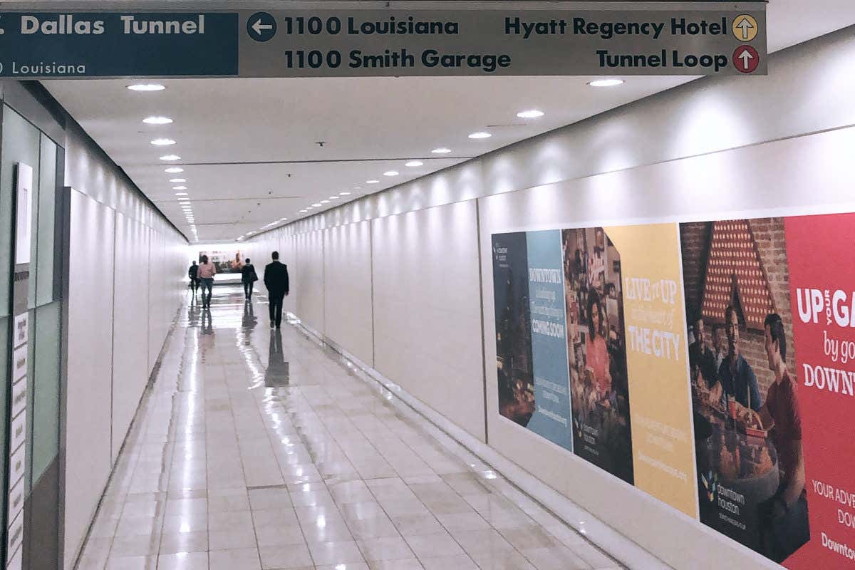Tour por los túneles de Houston