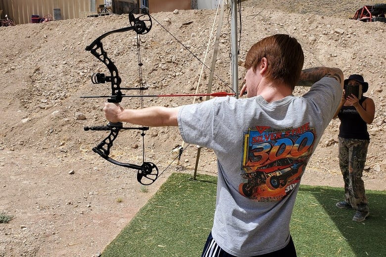 Sharpening your aim with a bow and arrow