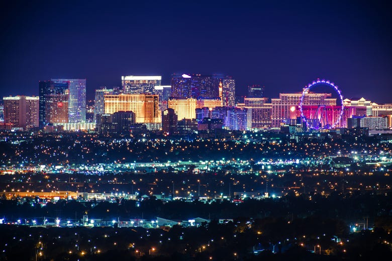 Vista aerea de Las Vegas