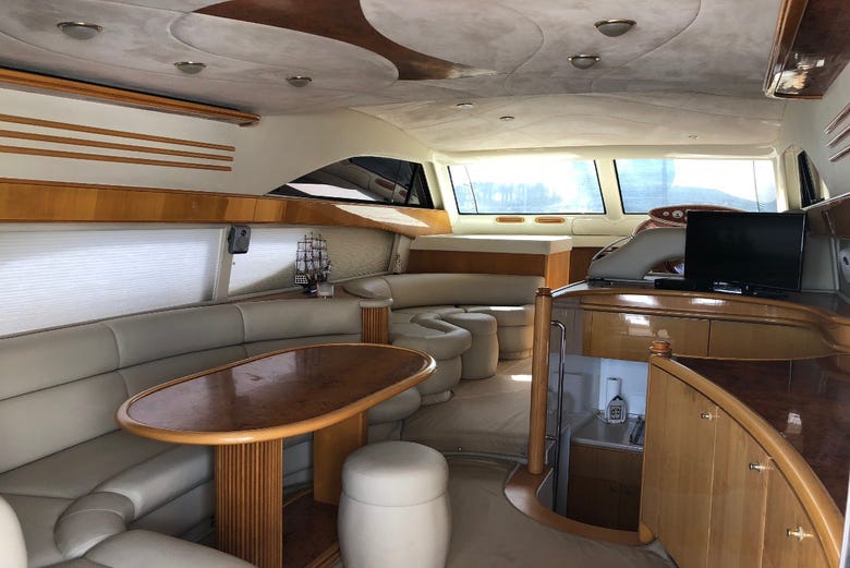 Inside your private boat