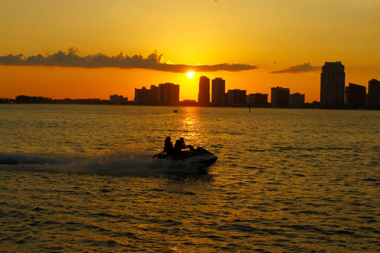 Speedboat around Miami